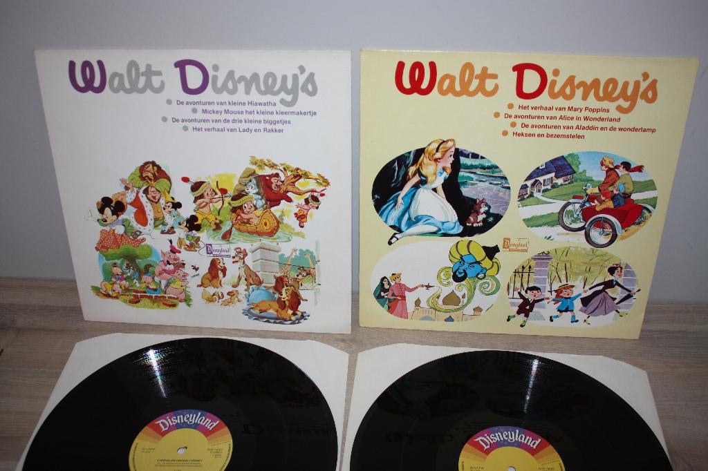 2x langspeelplaat Walt Disney's , perfect werkend , 1983, Ophalen of Verzenden, Overige figuren, Zo goed als nieuw, Overige typen