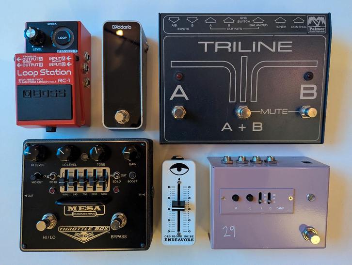 Boss Mesa Boogie 29 pedals Palmer DI D'addario, Musique & Instruments, Effets, Comme neuf, Enlèvement ou Envoi