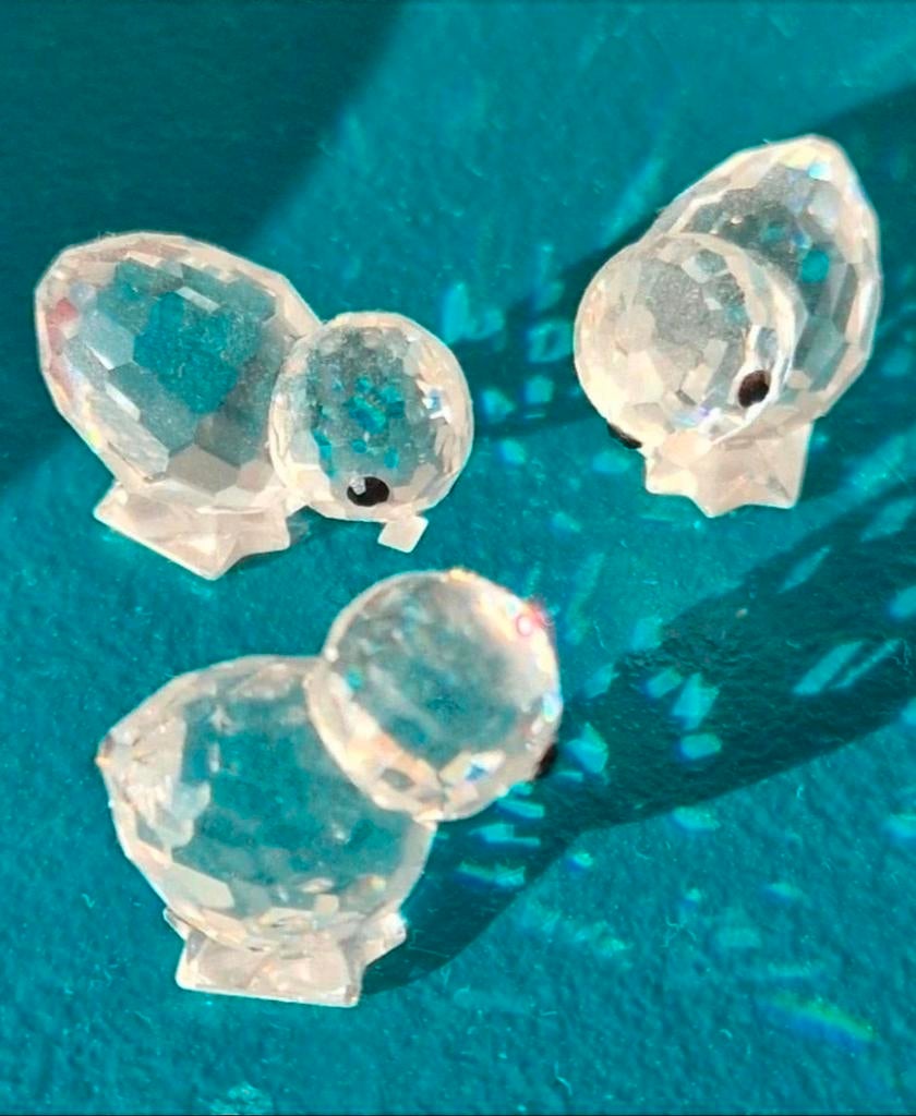 3 mini-poussins Swarovski, Enlèvement ou Envoi, Comme neuf, Figurine