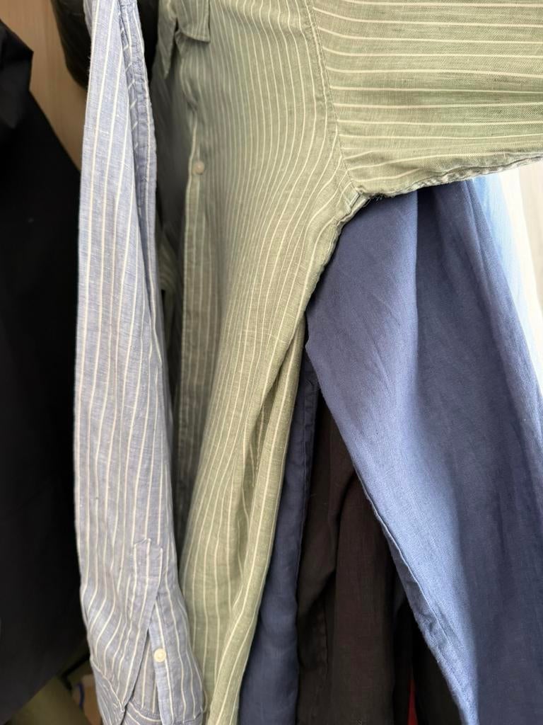 Linnen hemden maat S Uniqlo NIEUW, Kleding | Heren, Ophalen of Verzenden, Nieuw, Overige kleuren, Halswijdte 38 (S) of kleiner