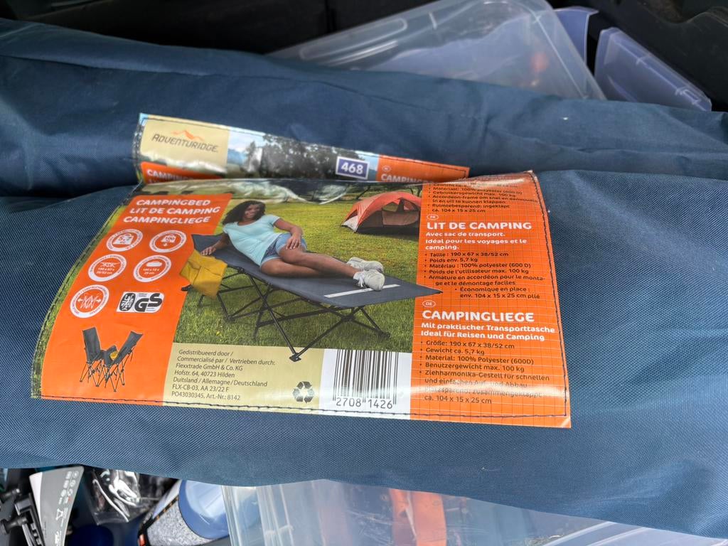 kampeerbed, Caravans en Kamperen, Kampeermeubelen, Ophalen, Zo goed als nieuw