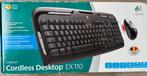 Ordinateur de bureau sans fil Logitech EX 110 (Qwerty NL), Informatique & Logiciels, Logitech, Comme neuf, Enlèvement, Qwerty