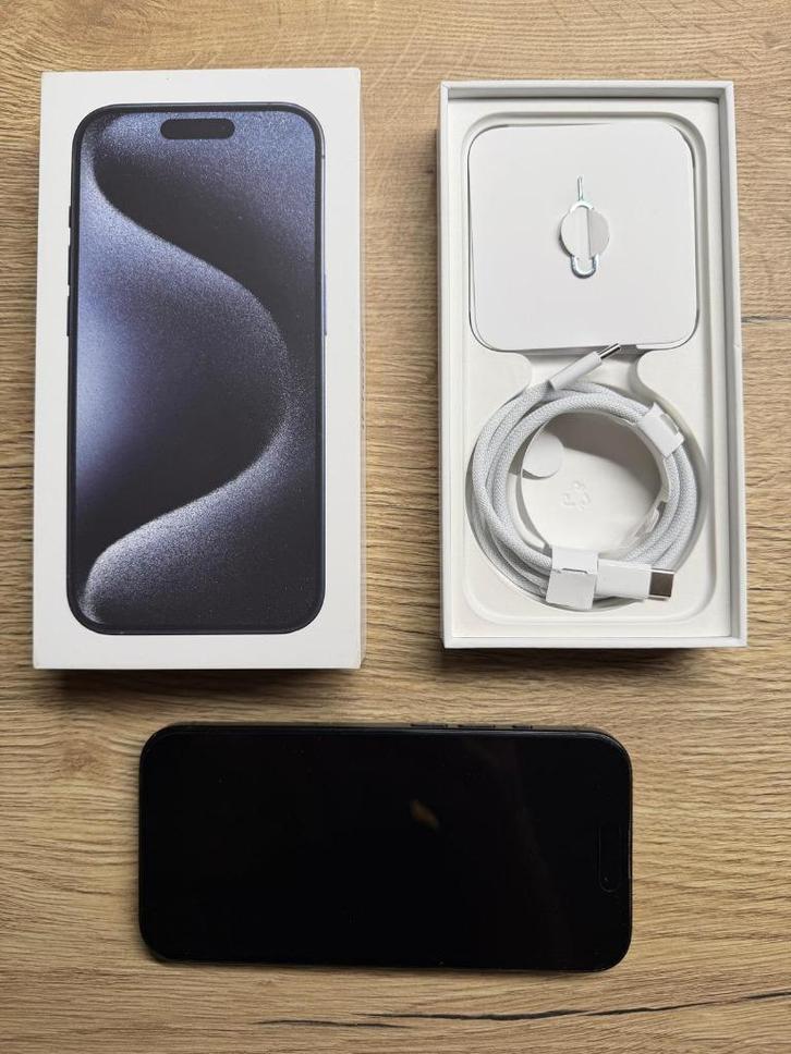 Topdeal!📱Phone 15 Pro 128 Go bleu titane -  86%, Télécoms, Téléphonie mobile | Apple iPhone, Comme neuf, 128 GB, Sans abonnement