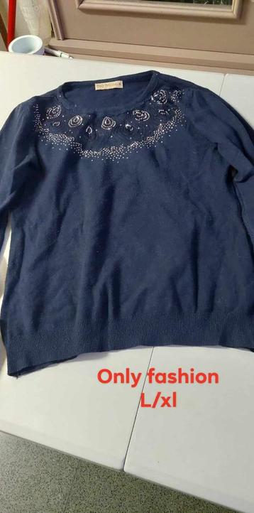 Damens Maat L/XL Blauwe trui Only Fashion beschikbaar voor biedingen