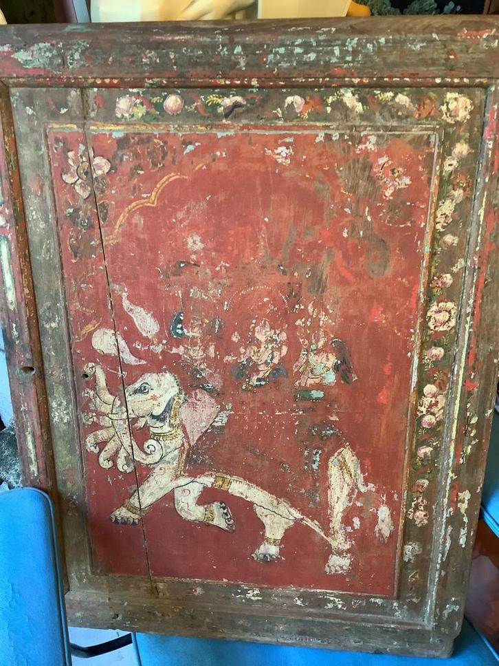 Paneel 16e17e eeuw ! India !, Antiek en Kunst, Antiek | Overige Antiek, Ophalen