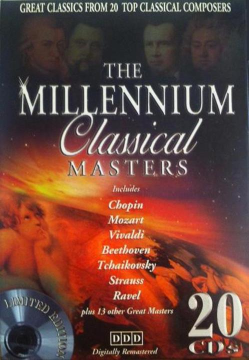 CD The millenium classical masters, Cd's en Dvd's, Cd's | Klassiek, Zo goed als nieuw, Kamermuziek, Classicisme, Ophalen of Verzenden