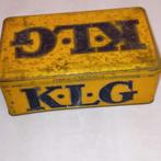 Vintage blik bougies KLG, Verzamelen, Ophalen of Verzenden, Gebruikt, Verpakking
