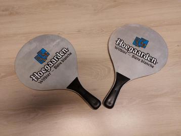 Hoegaarden bier Strandpaletten voor strandtennis set Nieuw, Ophalen, Nieuw, Reclamebord, Plaat of Schild