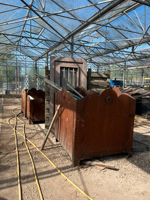 Grote cortenstaal bloembakken, Tuin en Terras, Bloembakken en Plantenbakken, Ophalen