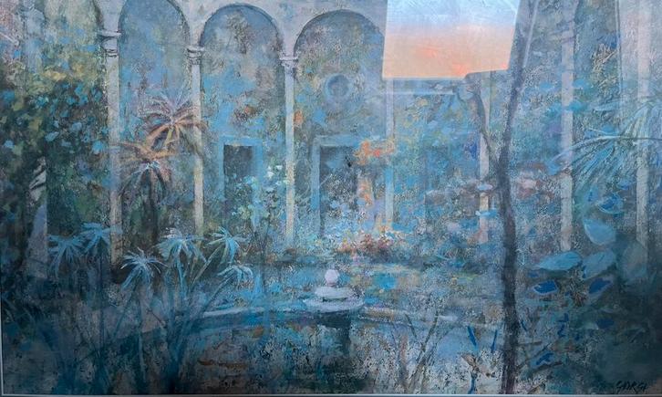 Grand dessin à la craie pastel de Giuseppe Giorgi (1950), Antiquités & Art, Art | Peinture | Classique, Enlèvement