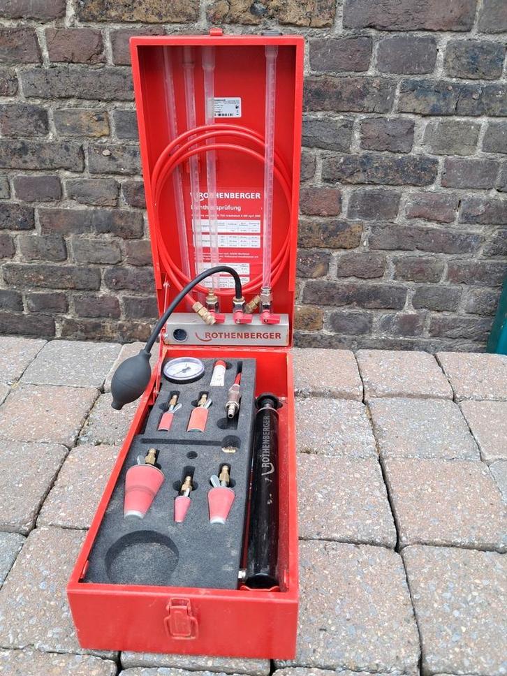 Rothenberger Rotest universele gas- en waterleidingen tester, Doe-het-zelf en Bouw, Gereedschap | Overige machines, Zo goed als nieuw