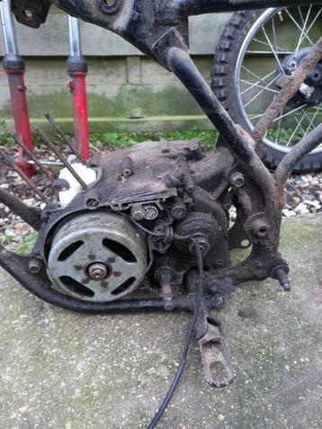 Bas moteur avec cadre d origine yamaha yz 50 1982, Enlèvement, Utilisé
