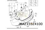Mazda 6 sedan (1/15-) achterbumper (te spuiten) Origineel! G, Auto-onderdelen, Verzenden, Nieuw, Mazda, Achter