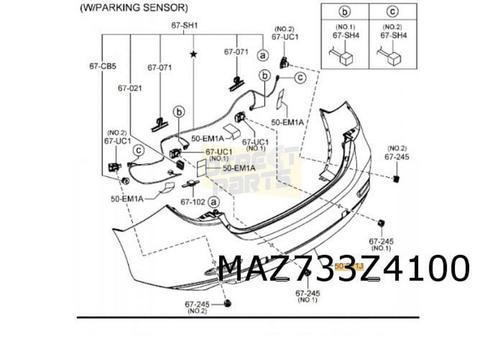 Mazda 6 sedan (1/15-) achterbumper (te spuiten) Origineel! G, Auto-onderdelen, Carrosserie, Bumper, Mazda, Achter, Nieuw, Verzenden
