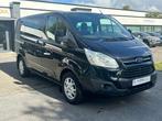 Ford Transit Custom 2.2D 2014, 188.150km, Dubbel Cabine,, Auto's, 1995 cc, 4 cilinders, Zwart, Ford