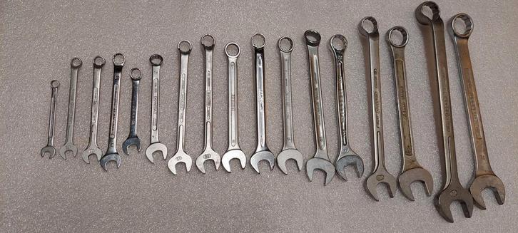Ring-steeksleutelset 17-delig  8-32mm, Auto diversen, Autogereedschap, Gebruikt, Ophalen of Verzenden