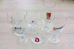 Bierglazen: Duvel, Pintenaer, BelleVue, Tournay, Rodenbach, Huis en Inrichting, Ophalen of Verzenden, Gebruikt, Glas