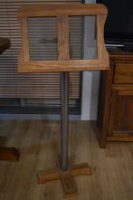 Pupitre en chêne et inox, Huis en Inrichting, Ophalen, Gebruikt