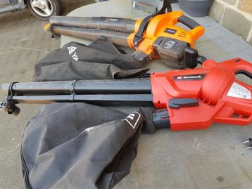 aspirateur de feuilles, Tuin en Terras, Bladblazers, Ophalen, Zo goed als nieuw, Met neuswiel, Accu
