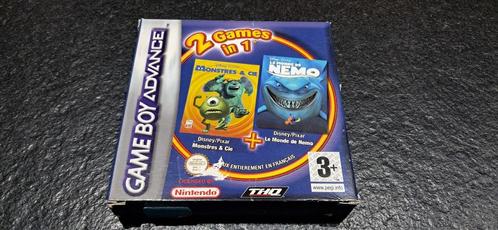GBA Disney Pixar Monsters & co + Finding Nemo, Games en Spelcomputers, Games | Nintendo Game Boy, Ophalen of Verzenden