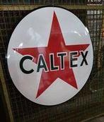 Caltex benzine olie XL decoratie bord showroom garage USA, Enlèvement, Comme neuf, Panneau publicitaire