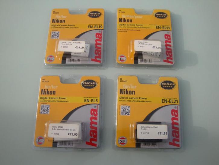NIEUWE NIKON batterij / accu voor foto camera of camcorder, Audio, Tv en Foto, Fotografie | Accu's en Batterijen, Nieuw, Ophalen of Verzenden