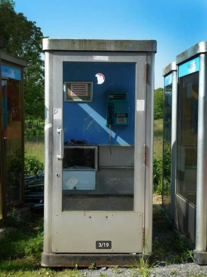 Authentieke Belgische telefooncel Belgacom / Proximus, Antiek en Kunst, Kunst | Overige Kunst, Ophalen