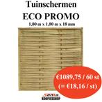 Nieuwe houten tuinschermen in diverse designs, Tuin en Terras, Nieuw, 150 tot 200 cm, 150 tot 200 cm, Hout