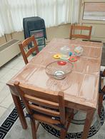 Keuken tafel met 4 stoelen niet te groot, Ophalen of Verzenden, Zo goed als nieuw