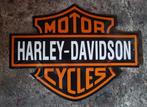 Emaillen Harley Davidson motor cycles, Verzamelen, Reclamebord, Ophalen of Verzenden, Zo goed als nieuw