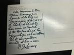 PAUL DELVAUX - Kaart gesigneerd en gesigneerd P.DELVAUX, Ophalen of Verzenden