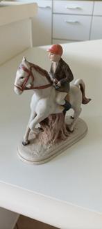 Porseleinen beeldje ruiter te paard, Antiek en Kunst, Antiek | Porselein, Ophalen of Verzenden