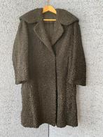 manteau vintage astrakan fourrure 1950 couture, Noir, Taille 38/40 (M), Porté, Enlèvement