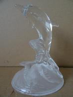 Statue de dauphin en verre statue en verre de dauphin 15cm, Comme neuf, Animal, Enlèvement ou Envoi