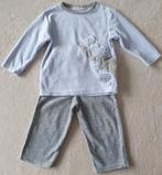 Pyjama 2 pièces velours bleu ciel/gris - T18 mois - Noukie's, Ophalen, Nacht- of Onderkleding, Zo goed als nieuw, Noukies