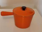 Fonduepan H 12 cm L 17 cm, Ophalen of Verzenden, Zo goed als nieuw, Gietijzer, Kookpan of Snelkookpan