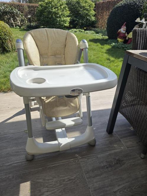 PEG PEREGO robuuste Kinder Eetstoel Prima Papa Diner, Kinderen en Baby's, Kinderstoelen, Zo goed als nieuw, Inklapstoel, Gordel(s)