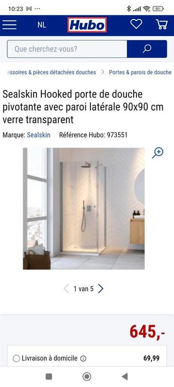 Porte de douche neuf dans les boîtes  beschikbaar voor biedingen