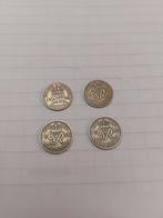 4 x 6 pence Engeland 1948-49-50-51, Ophalen of Verzenden, Losse munt, Overige landen