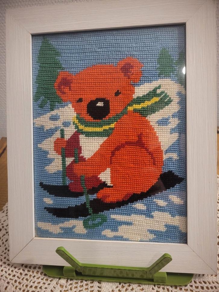 Vintage canvas voor koalaskiën, Antiek en Kunst, Curiosa en Brocante, Ophalen of Verzenden
