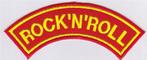 Rock'n'Roll stoffen opstrijk patch embleem #2, Verzenden, Nieuw, Kleding