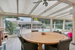 Ronde eiken tafel, Huis en Inrichting, Ophalen, Gebruikt, 150 tot 200 cm, Vijf personen of meer