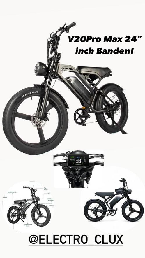 Fatbike V20 Max 2025Model! 24inch Banden! Hydraulisch Remmen, Fietsen en Brommers, Handleidingen en Instructieboekjes, Nieuw, Ophalen