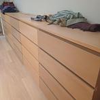 6 ladekasten Malm Ikea, Ophalen, Eikenhout, 50 tot 100 cm, Zo goed als nieuw