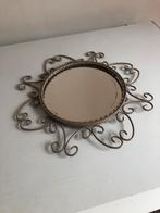miroir ancien en fer forgé, Antiquités & Art, Rond