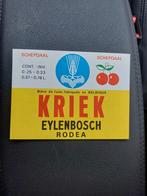 Oud etiket brouwerij Eylenbosch Schepdaal, Verzamelen, Biermerken, Ophalen of Verzenden