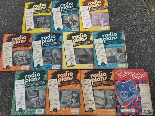 10 Tijdschriften RADIOPLANNEN Jaren 50, Verzamelen, Tijdschriften, Kranten en Knipsels, Tijdschrift, 1940 tot 1960, Ophalen of Verzenden