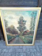 Schilderij olieverf op doek get Sebregts Lode  112/92, Antiek en Kunst, Ophalen