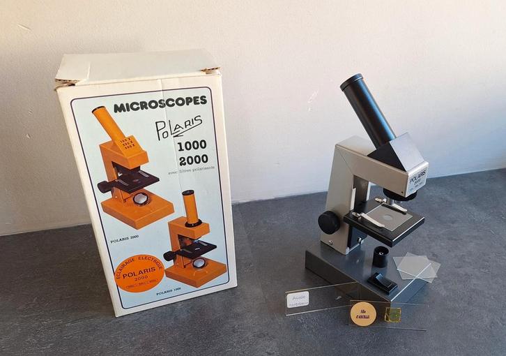 Microscope Polaris série 2000 - vintage (années 1980), Antiquités & Art, Antiquités | Outils & Instruments, Enlèvement ou Envoi