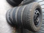 Set winterbanden op stalen velg, goede staat, Auto-onderdelen, Banden en Velgen, Ophalen, Gebruikt, Banden en Velgen, Winterbanden
